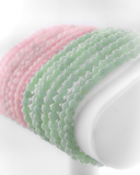 Small Beaded Jade Twist Clasp Bracelet