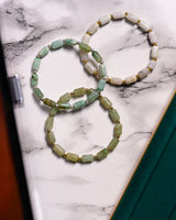 Cylinder Beaded Jade Bracelet