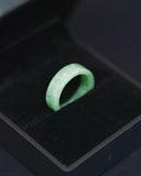 Ring - Green Flat Jade Band Ring
