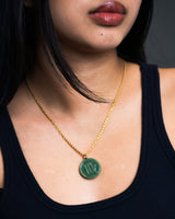 #4 Astrology Green Jade Pendant