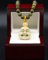 Jade Buddha Head Beaded Necklace