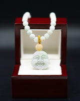 Jade Buddha Head Beaded Necklace