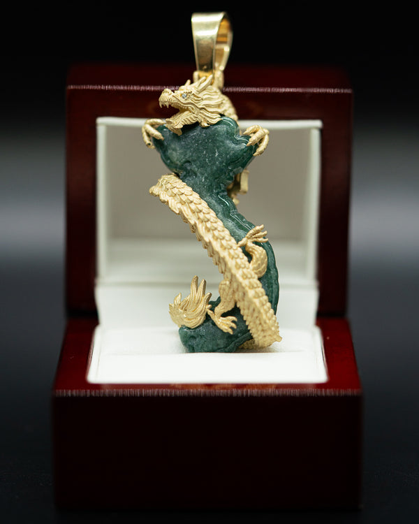 14k Gold Dragon Vietnam Pendant