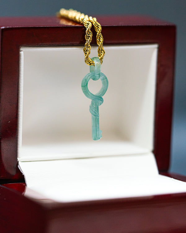 Micro Key Link Jade Pendant