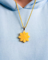 Micro Golden Jade Filipino Sun Pendant