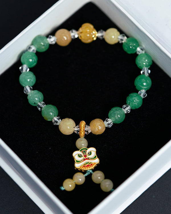 Lion Dancer Jade Bracelet