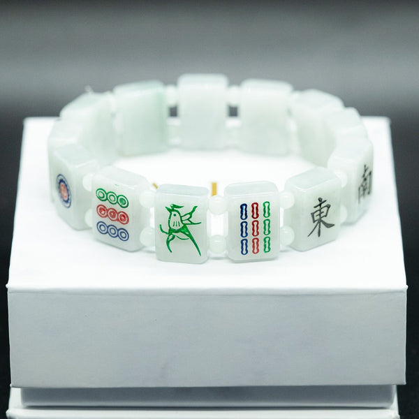 White Jade Mahjong Bracelet – The Jade Jewelers