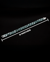 Blue Cuban Link Jade Bracelet