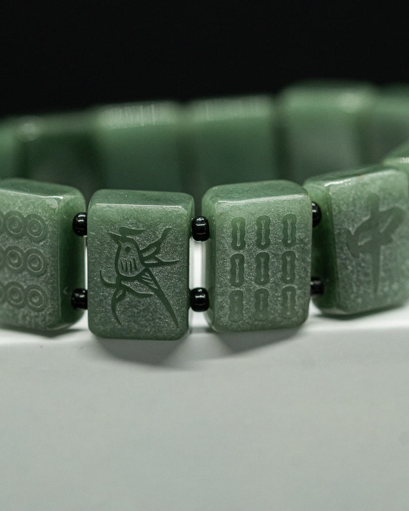 Green Jade Mahjong Bracelet
