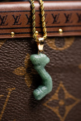 Micro Vietnam Green Jade Pendant