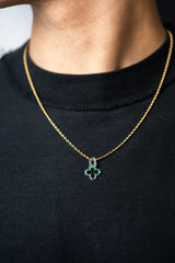 Micro Clover Link Jade Pendant