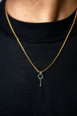 Micro Key Link Jade Pendant