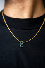 Micro Heart Link Jade Pendant