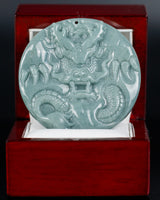 Buddha's Dragon Embrace Jade Pendant