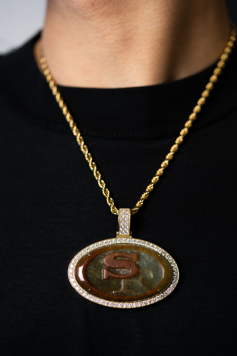 Yellow 14k Gold SF 49ers Pendant