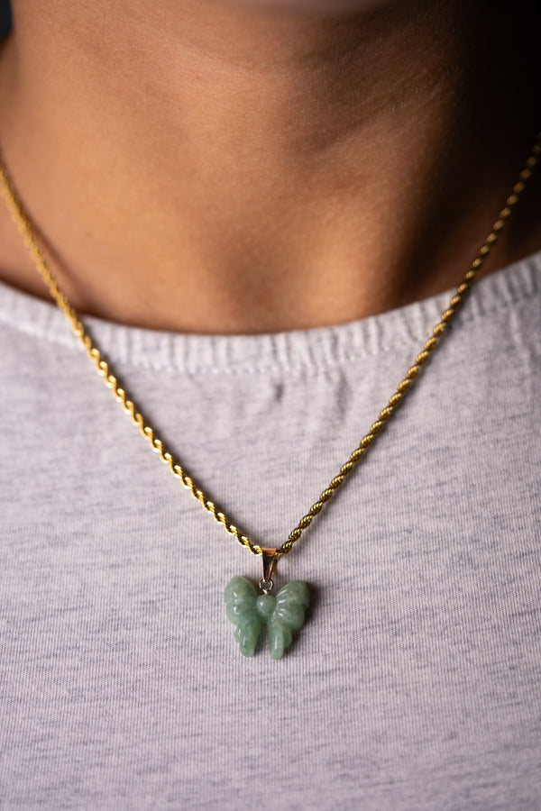 Jade Ribbon Pendant