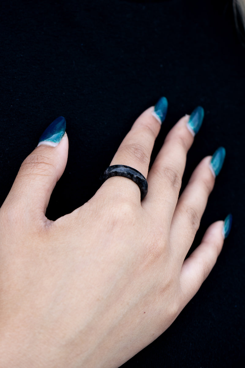 Ring - Black Jade