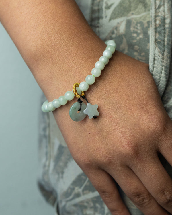 Beaded Star Jade Bracelet