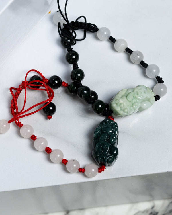 Pixiu Jade Red Rope Bracelet