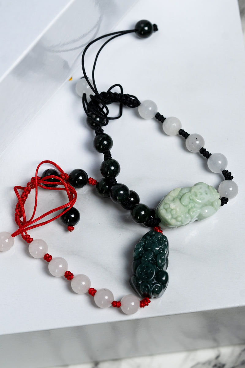 Pixiu Jade Rope Bracelet