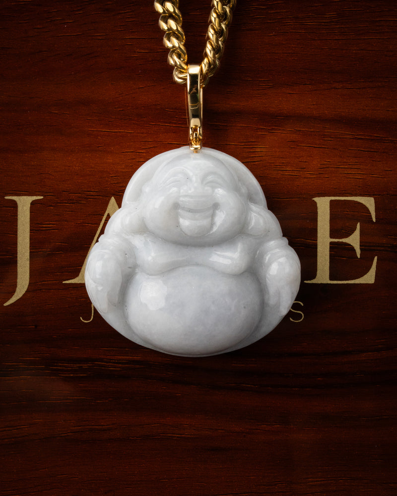 Laughing Buddha Jade Pendant