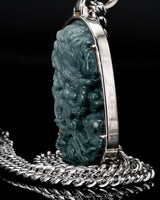 White Golden Flying Over 4 Seas Jade Pendant