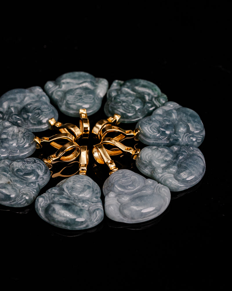 Blue Water Micro Laughing Buddha Variant 2