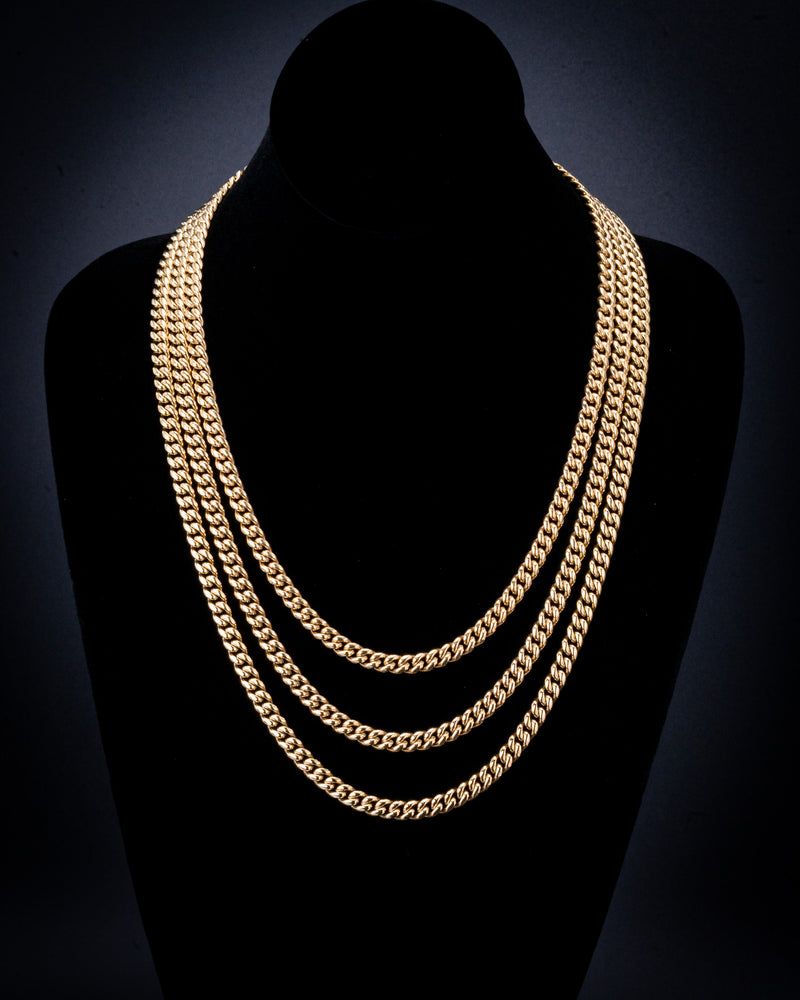 6mm Gold Cuban Chain