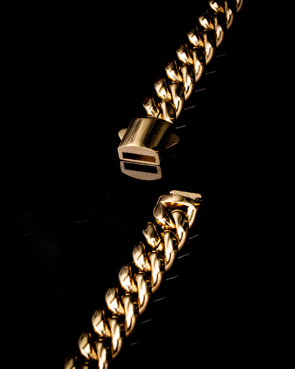 10mm Gold Cuban Chain