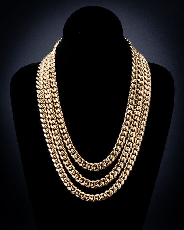 10mm Gold Cuban Chain