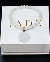 White Filipino Sun Jade Bracelet