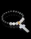 Cross Charm Balance Jade Bracelet