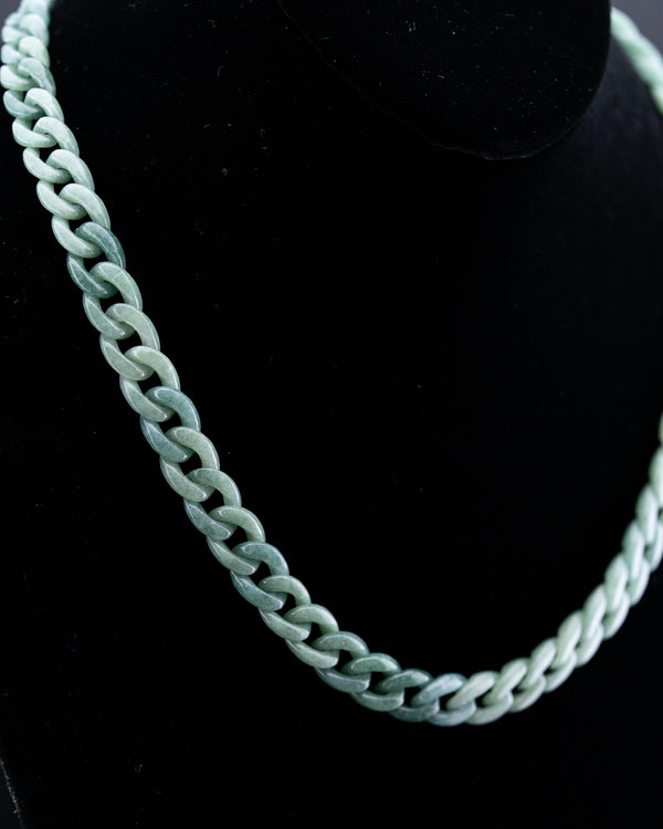 GREEN CUBAN JADE CHAIN