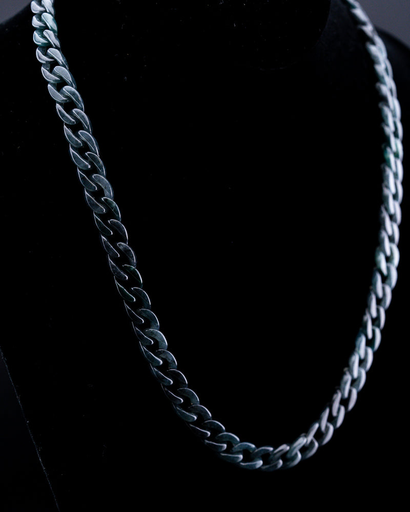 BLACK CUBAN JADE CHAIN