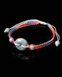 Donut Jade Multicolor Rope Bracelet