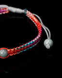 Donut Jade Multicolor Rope Bracelet