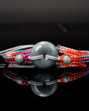 Donut Jade Multicolor Rope Bracelet