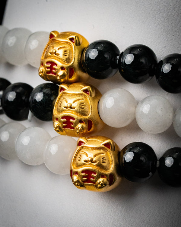 Lucky Cat Balance Jade Bracelet