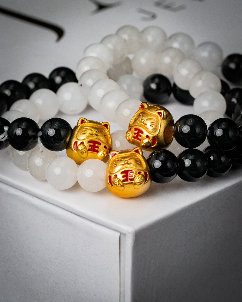 Lucky Cat Balance Jade Bracelet
