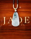 Blue/White Fierce Storm Dragon Jade Pendant