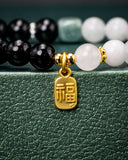 Gold Luck Charm Balance Jade Bracelet