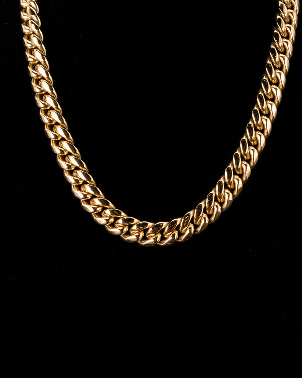 12mm Gold Cuban Chain