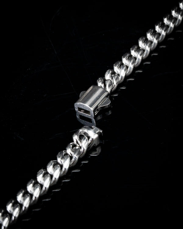 6mm White Gold Cuban Chain