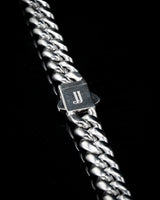 8mm White Gold Cuban Chain