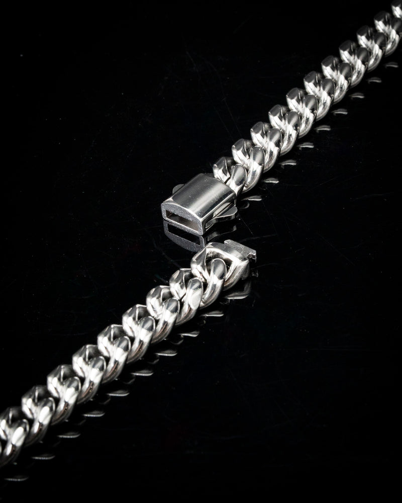 10mm White Gold Cuban Chain