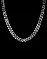 10mm White Gold Cuban Chain