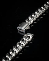 12mm White Gold Cuban Chain
