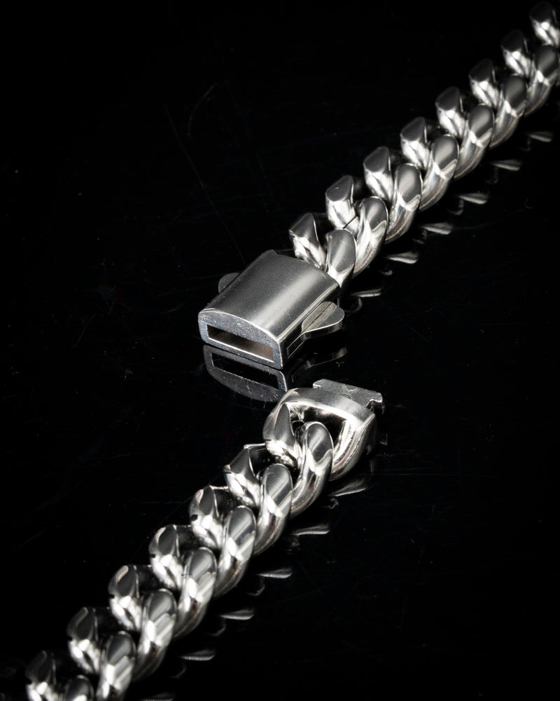 12mm White Gold Cuban Chain