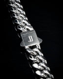 12mm White Gold Cuban Chain