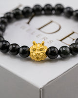 Dragon Head Beaded Jade Bracelet